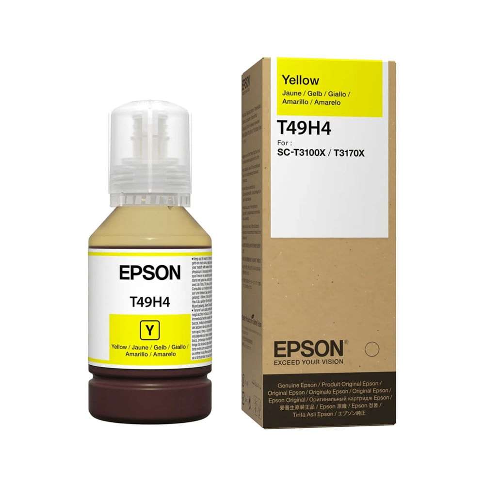 Botella EPSON T49H amarillo 140ML-EPSON-
