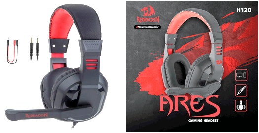REDRAGON-H120-Diadema ARES H120 Negra