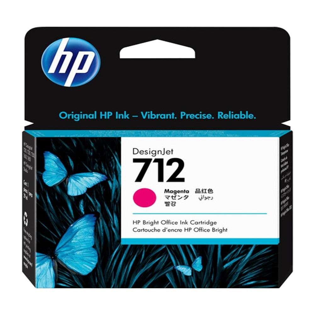 Cartucho de Tinta HP 712 Magenta DesignJet 29ml-HP-