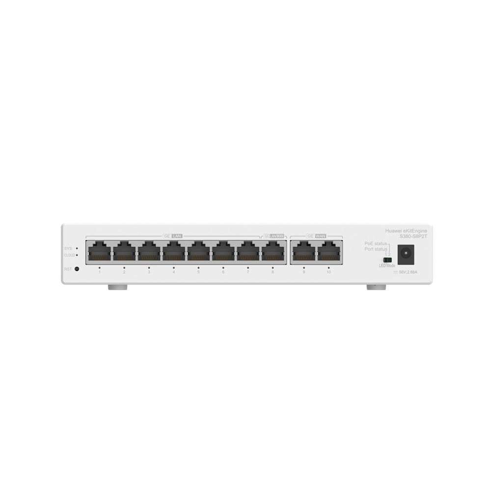 Switch Huawei S380-S8P2T 8 Puertos PoE 2 Uplink-HUAWEI-