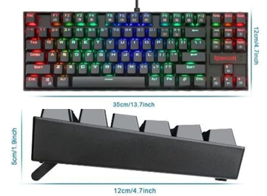 REDRAGON-K552-KR-SP-Teclado Mec TKL 80% KUMARA K552 Negro