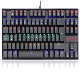 REDRAGON-K552RGB-1R-SP-Teclado Mec TKL 80% KUMARA K552 Negro