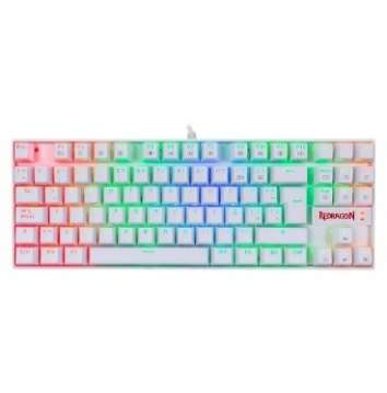 REDRAGON-K552W-RGB-1R-SP-Teclado Mec TKL 80% KUMARA K552 Blanco