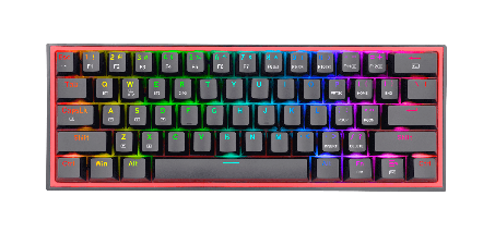 REDRAGON-K616-RGB-SP B-Teclado Mecánico Mini 60% FIZZ PRO K616 Negro