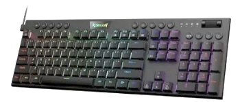 REDRAGON-K619-RGB-SP RD-Teclado Mecánico 100% HORUS K619 Negro