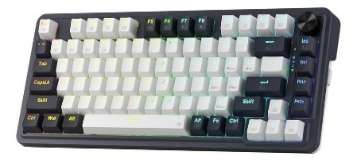 REDRAGON-K673WB-RGB-PRO-SP-Teclado Mecánico 75% UCAL PRO K673 Blanco/Negro