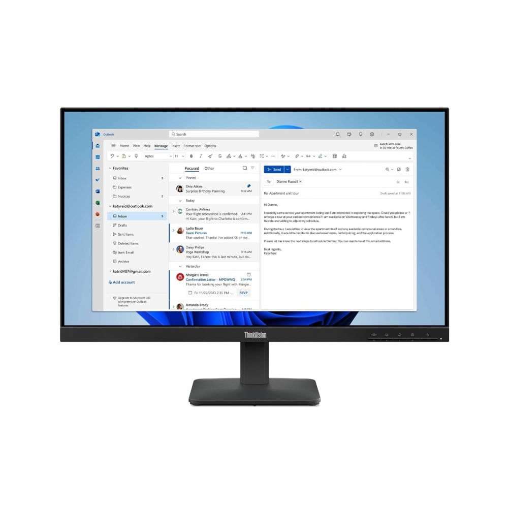 Monitor Lenovo ThinkVision S24-4e 23.8" FHD Fijo-LENOVO-