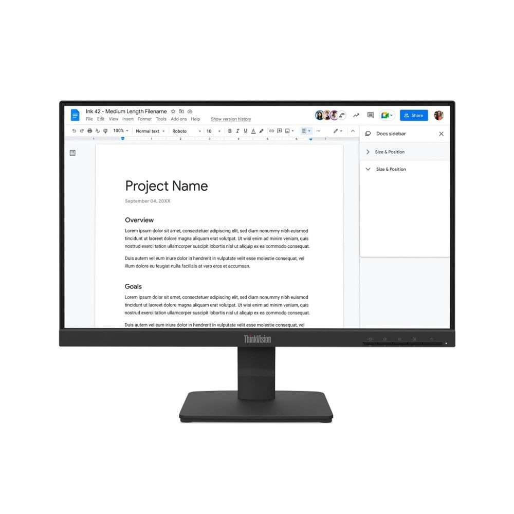 Monitor Lenovo ThinkVision S22-4e 21.5" FHD Fijo-LENOVO-