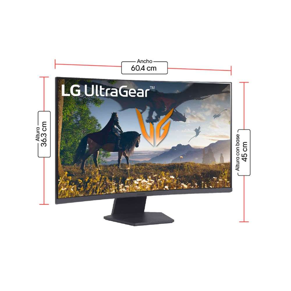 Monitor LG 27" 27GS60QC 180Hz QHD 1ms HDMI/DP 3Y-LG-