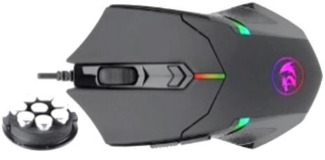 REDRAGON-M601-RGB-Mouse Cableado CENTROPHORUS M601 Negro