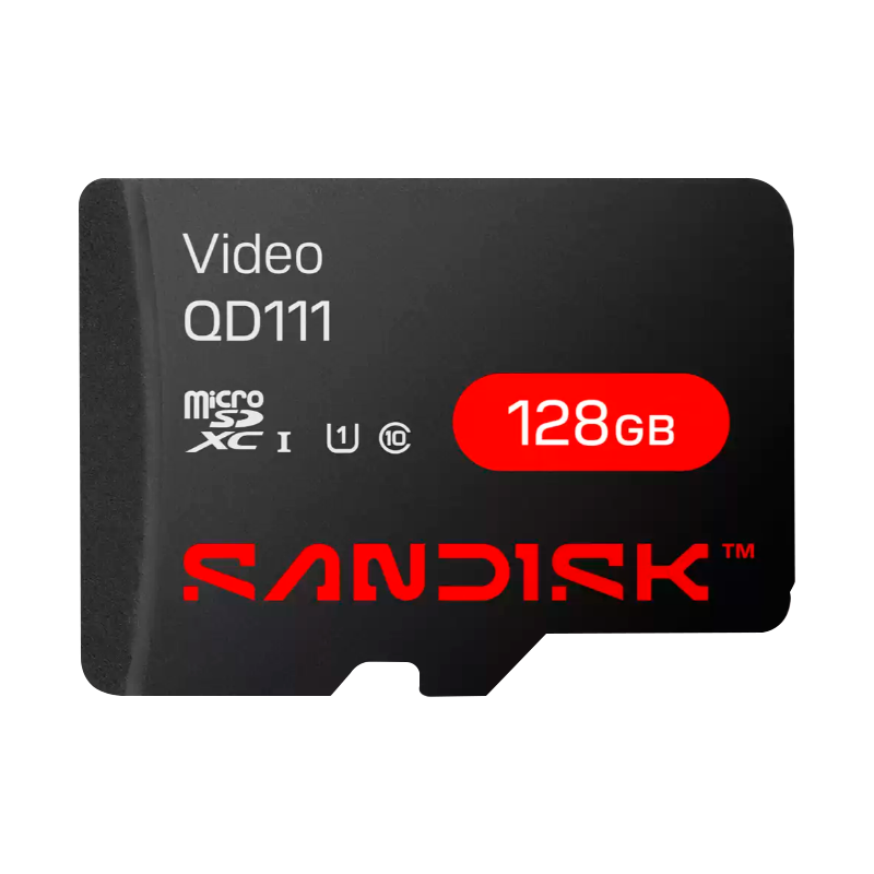 Memoria micro SD 128GB C10 U1 V10 R/W 100/20 MBPS SANDISK VIDEO QD111 SURVEILLANCE SDSDQAS4-128G-Sandisk®-SDSDQAS4-128G