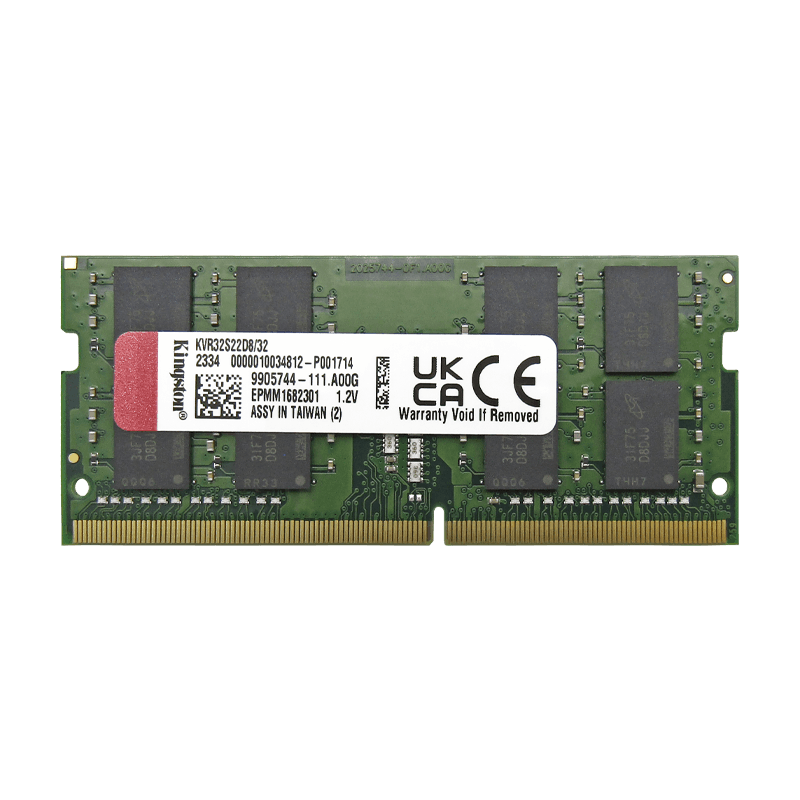 Memoria RAM DDR4 SO-DIMM 32GB 3200MHZ CL22 Laptop Kingston®/ 1.2V-Kingston®-KVR32S22D8/32
