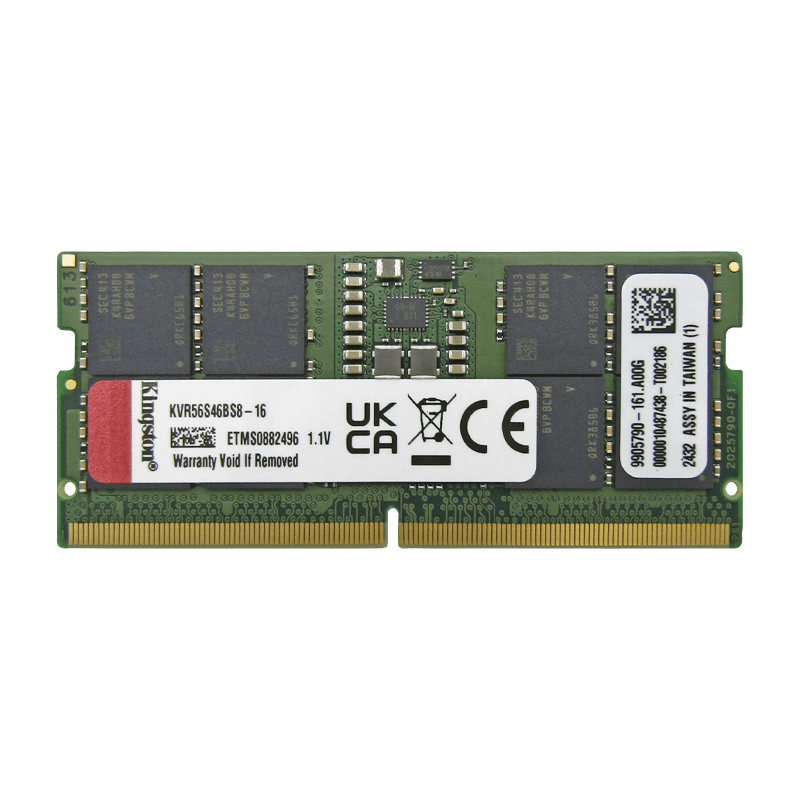 Memoria RAM para portátil DDR5 PC5-44800 16GB 5600MHZ CL46 1.1V LAPTOP KINGSTON KVR56S46BS8-16-Kingston®-KVR56S46BS8-16