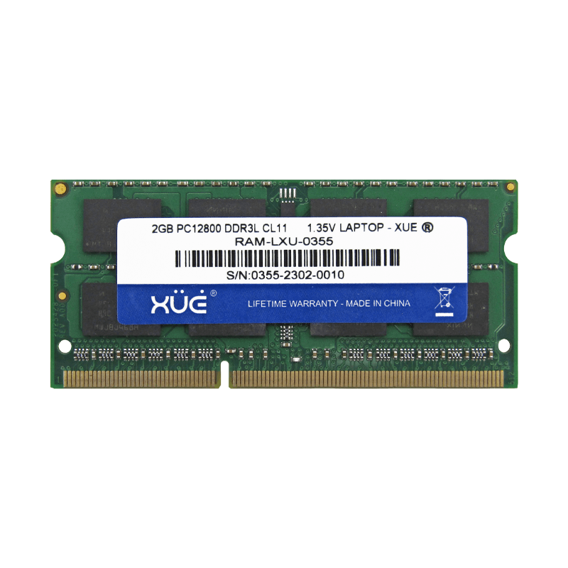 Memoria RAM DDR3L 2GB 1600MHz PC3-12800 CL11 Laptop XUE® / 1.35V/1.5V-XUE®-RAM-LP12800-2GB