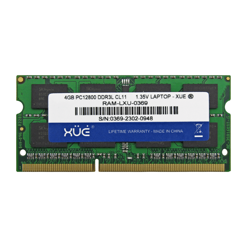 Memoria RAM DDR3L 4GB 1600MHz PC3-12800 CL11 Laptop XUE® / 1.35V/1.5V-XUE®-RAM-LP12800-4GB