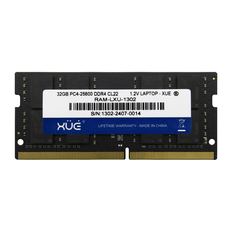 Memoria RAM DDR4 32GB 3200MHz PC4-25600 CL22 Laptop XUE® / 1.2V-XUE®-RAM-LP21300-32GB