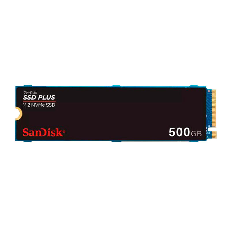 Disco de estado sólido SSDPCI-E 3.0 M.2 2280 500GB NVME SANDISK SSD PLUS SDSSDA3N-500G-G26 R/W 2400 MB/S-Sandisk®-SDSSDA3N-500G-G26