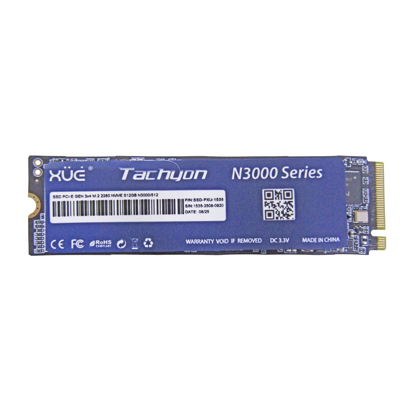 SSD PCIe 3.0 M.2 2280 512GB NVMe XUE® Tachyon N3000 / 3500/1500MB/s-XUE®-TACHYON N3000/512GB