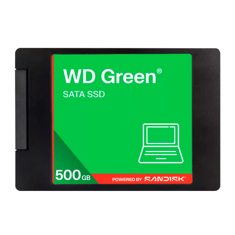 SSD 2.5" 500GB SATA WD Green WDS500G5G0A / 545MB/s – Retail-Sandisk®-WDS500G5G0A