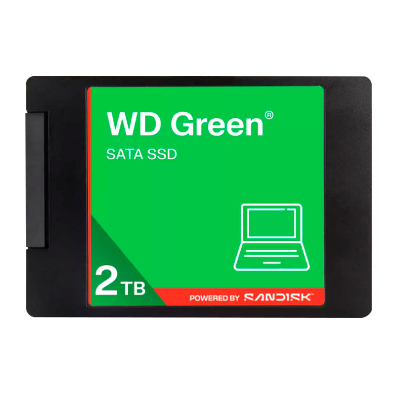 SSD 2.5" 2TB SATA WD Green WDS200T5G0A / 550MB/s – Retail-Sandisk®-WDS200T5G0A
