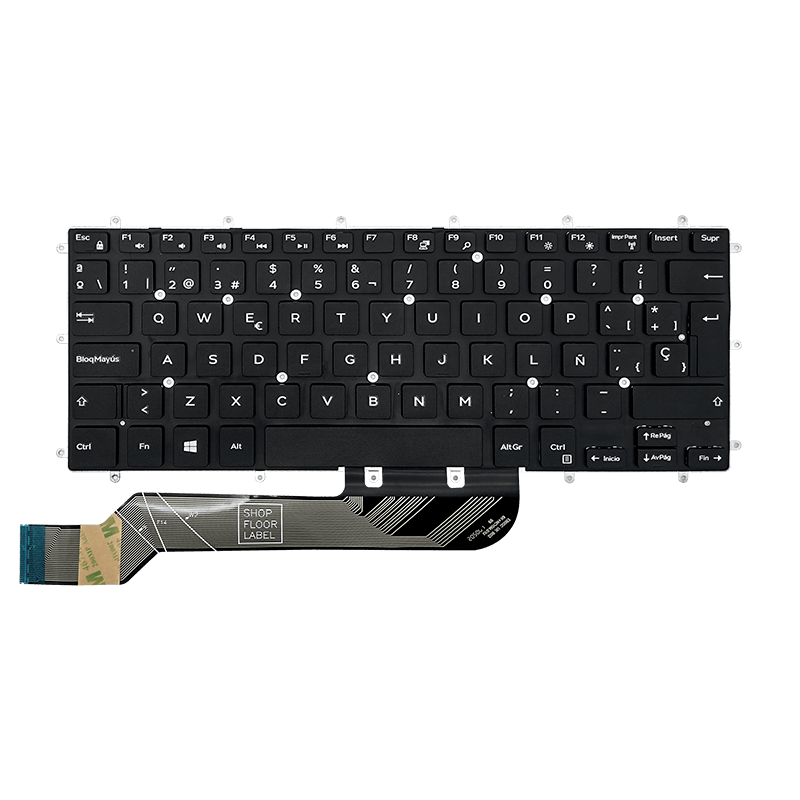 Teclado para Laptop Dell Latitude 3490 / 7460 / 5468 0DX7PR Sin Marco Español Negro-Dell-04MN6Y