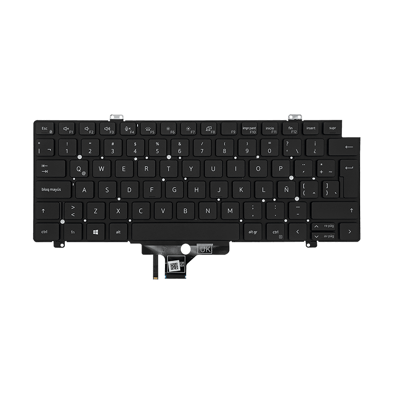 Teclado para portátil Dell Latitude 5420 / 7420 / 7520 0K5XT4 Backlight Sin Marco Español SP/LA Negro-Dell-TEC-LDE-0972