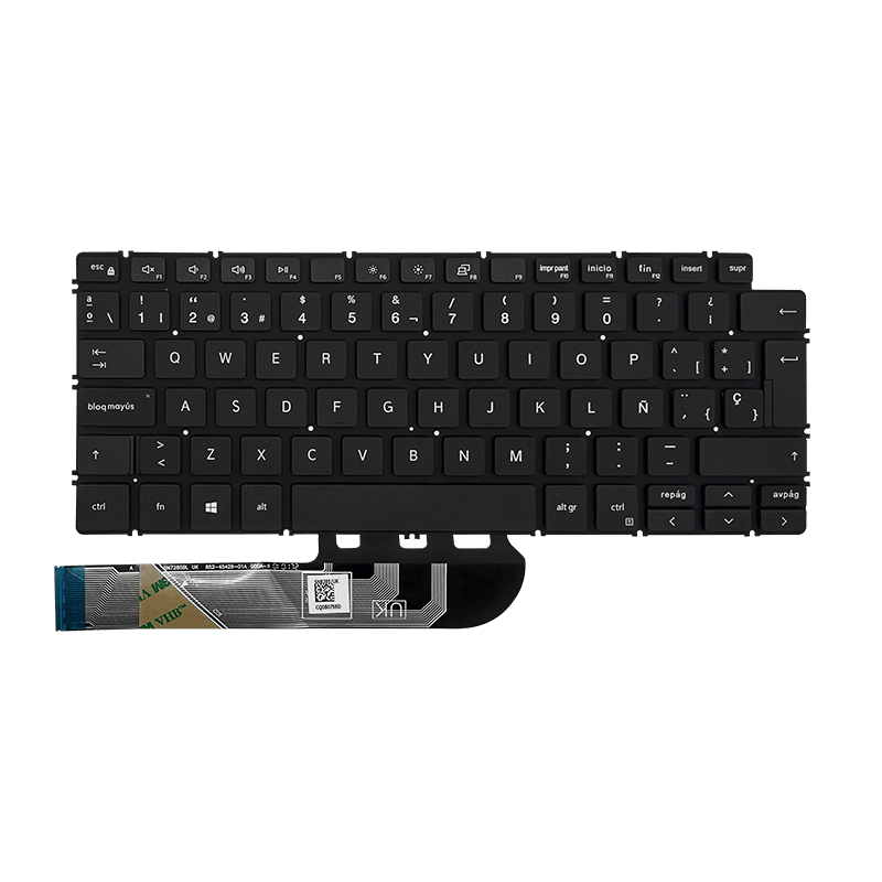 Teclado para Laptop Dell Latitude 14-3410 / Inspiron 5300 5490 / Vostro 3400 NWD23 Sin Marco Español Negro-Dell-TEC-LDE-1016