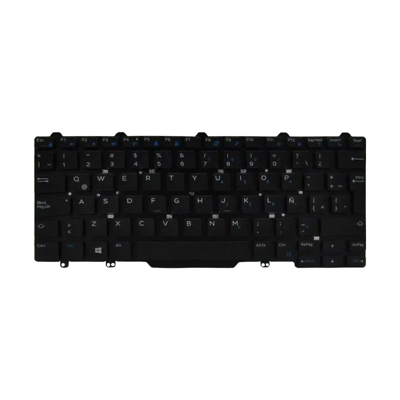 Teclado para Laptop Dell Latitude 3340 / 5490 / 7490 0D19TR Sin Marco Español LA Negro-Dell-0797YM