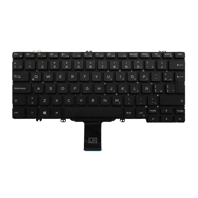 Teclado para portátil Dell Latitude 5300 / 7300 01VY95 Sin Marco Español SP/LA Negro-Dell-01VY95