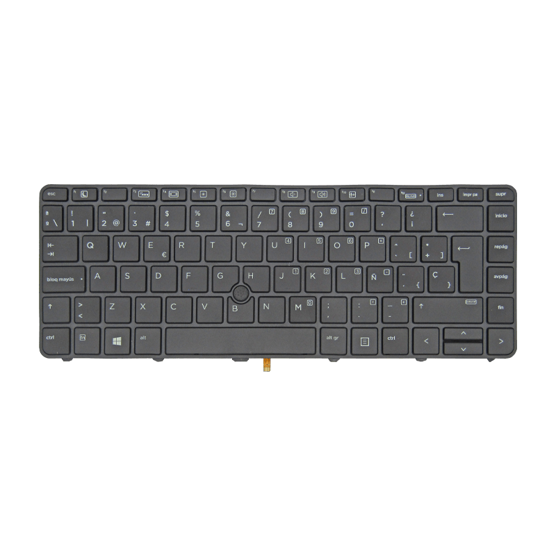 Backlight y Trackpoint Español Negro-HP-826367-001