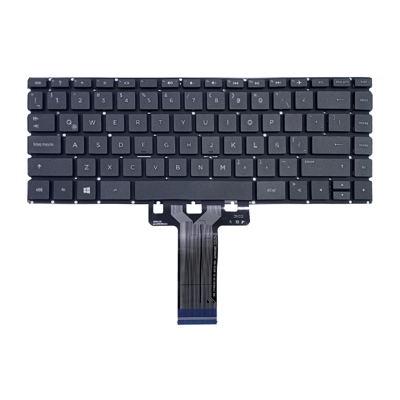 Teclado para portátil HP 240-G6 / 245-G6 / 14-CF Layout LA Negro Sin Marco-HP-TEC-LHP-0421