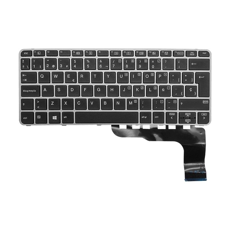 Teclado para portátil HP 725-G3 820-G3 G4 828-G3 G4 826630-001 Español Con Marco Gris-HP-826630-001