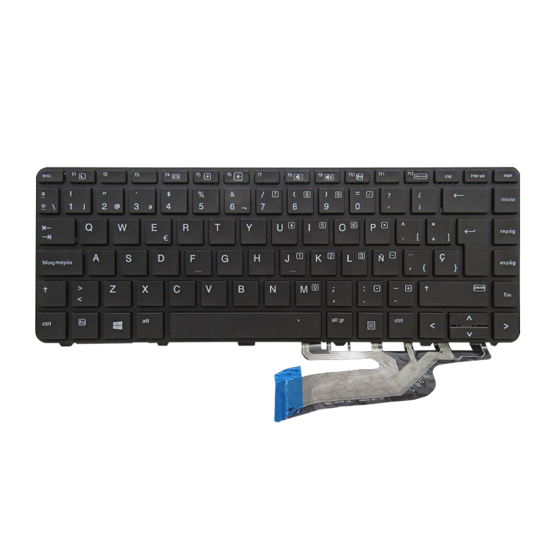 Teclado para portátilHP ProBook 430-G3/G4 440-G3/G4 640-G2 826367-001 Layout SP Negro Con Marco-HP-826367-001