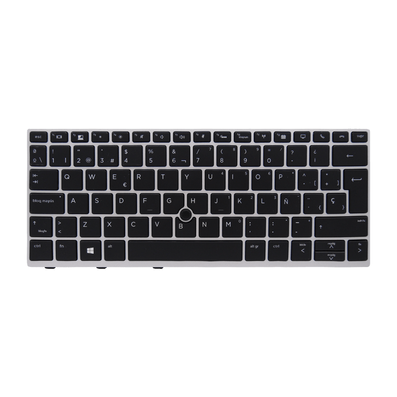 Teclado para portátil HP 830 G5-G6 Trackpoint Backlight Marco Gris Español (ORG)-HP-L07666-001