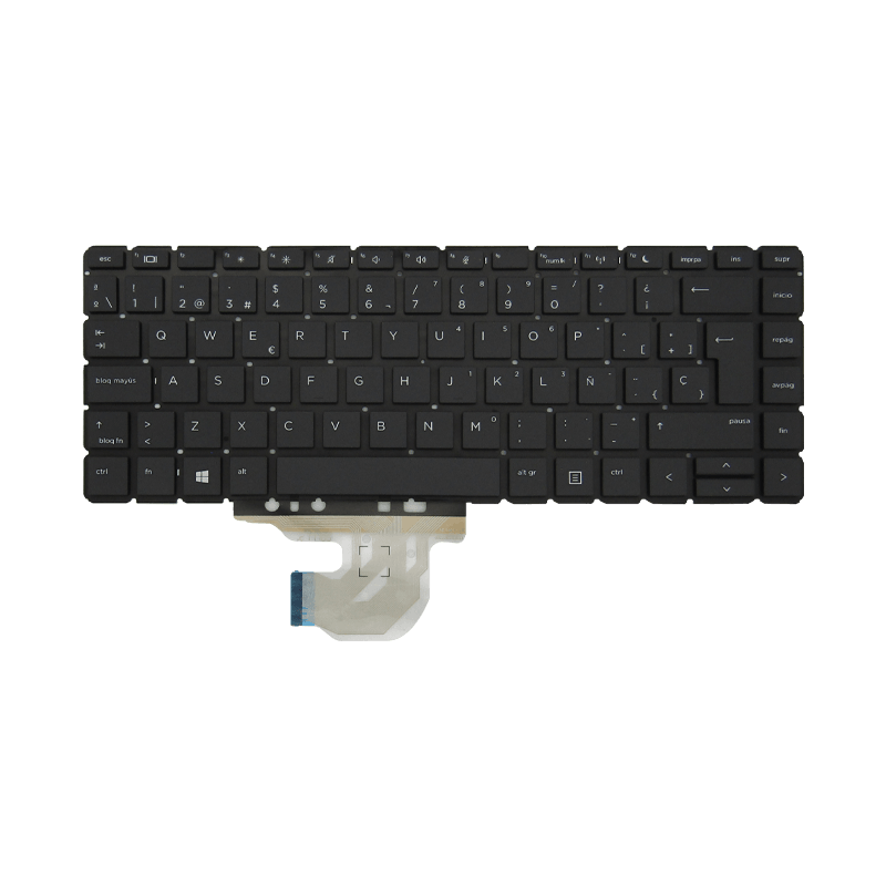 Teclado para portátil HP 440-G6 L38139-D61 Layout SP Negro Sin Marco-HP-L38139-D61
