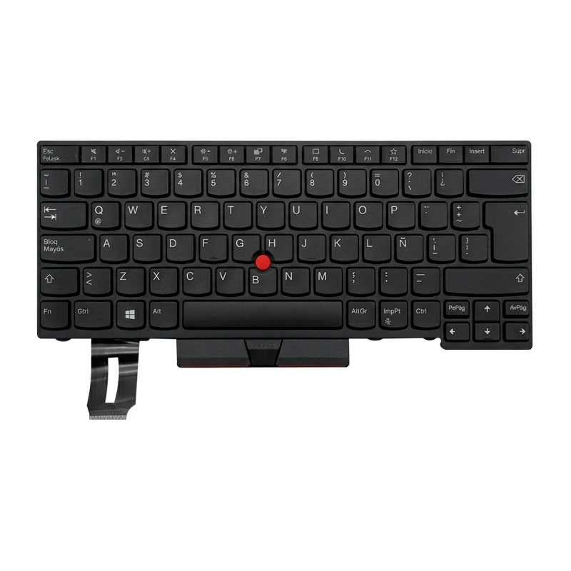 Teclado para portátil Lenovo T14 / P14s Gen 1 Layout LA Negro con Marco TrackPoint-Lenovo-05N20V44192