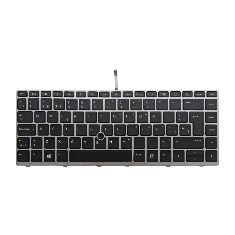 Teclado HP 840 G5/G6 TrackPoint Backlight con Marco Gris Español (OEM)-HP-L14377-001