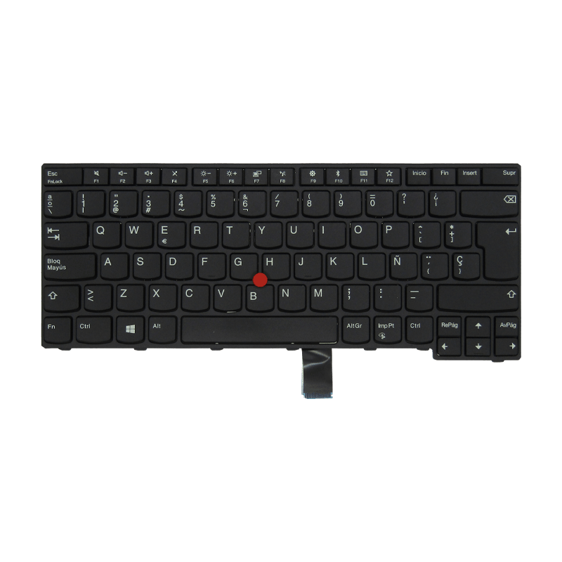 Teclado para portátil Lenovo ThinkPad E470 / E475 con TrackPoint Español Negro-Lenovo-01AX080 / 04X6181