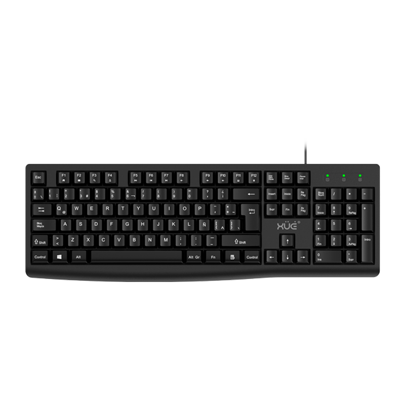 Teclado USB 2.0 XUE® Pro T420 LA (SIN MOUSE) / Negro-XUE®-T420