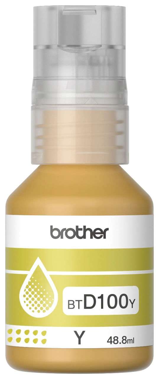 Botella De Tinta Brother Btd100ymex 5000 PagBROTHERBTD100Y-MEX