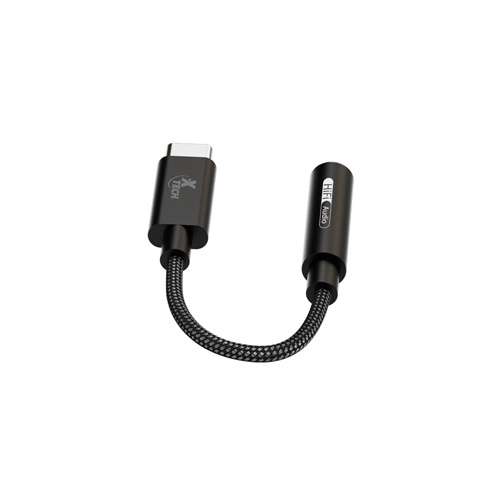 Xtech XTC-509 Xtech - Headphone Jack Adapter - 24 pin USB-C - 3.5mm TRRS - 10 cm - Black - USB-C (M) to 3.5 mm(f) XTC-509