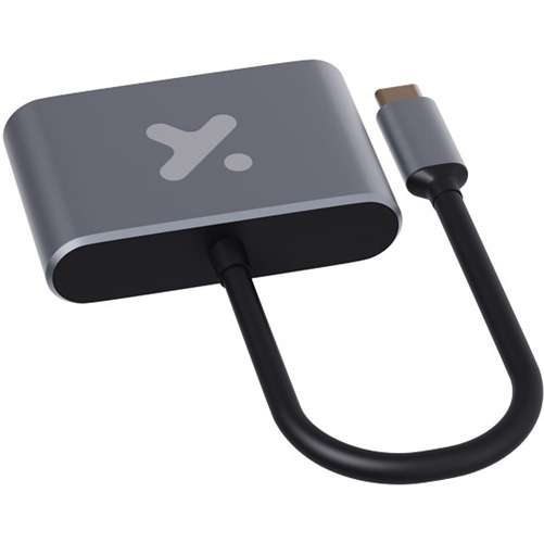 Xtech XTC-542 Xtech - Video adapter - USB Type C - HDMI female VGA female - Aluminum - 2 in 1 XTC-542