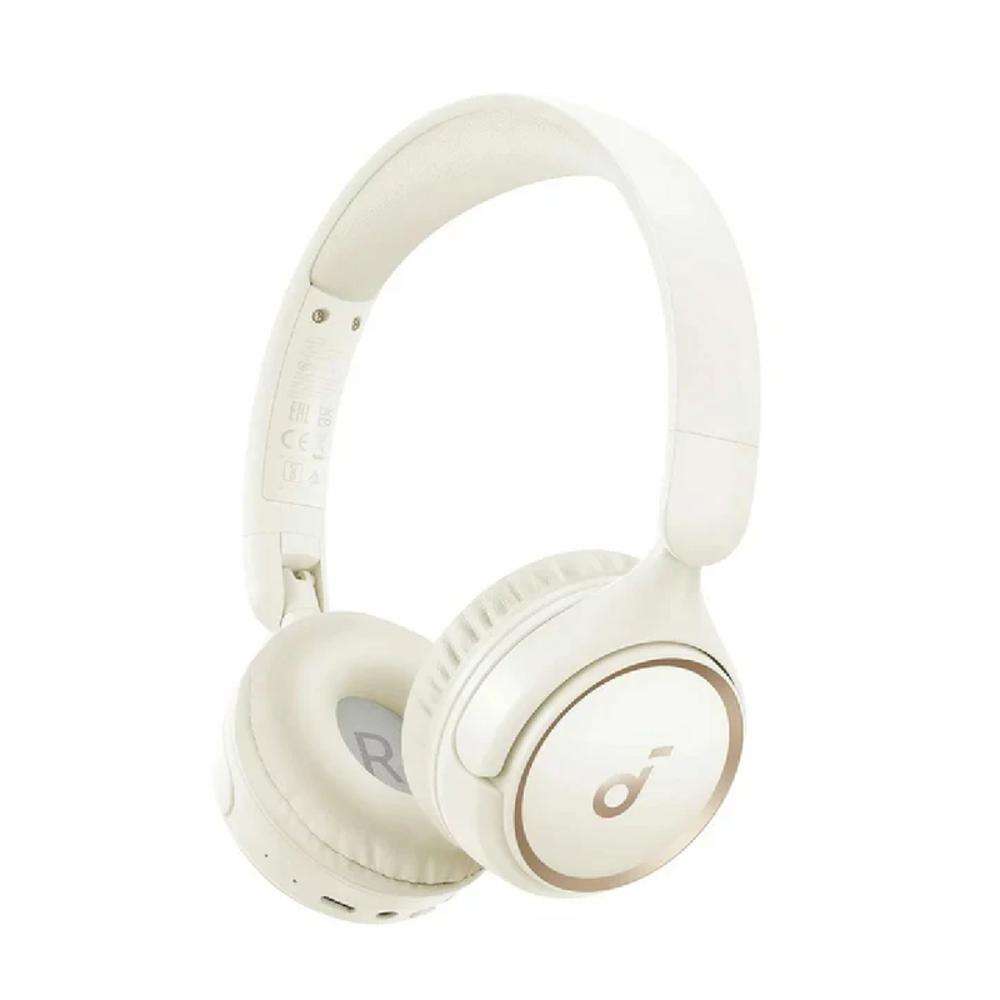 ANKER-A3012Z21-Audífonos inalámbricos Soundcore H30iDiseño on-ear ligero de aproximadamente 183 gramosTransductores de 40 mmSonido con refuerzo de gravesHasta 70 horas de reproducción en condiciones del fabricanteCarga rápida: cinco minutos para hasta cuatro horas de escuchaConectividad Bluetooth 5.3Almohadillas suaves y desmontablesColor blanco según la referencia ATCLa autonomía real depende del volumen y del usoGarantía: 1 AñoConsultar información del producto