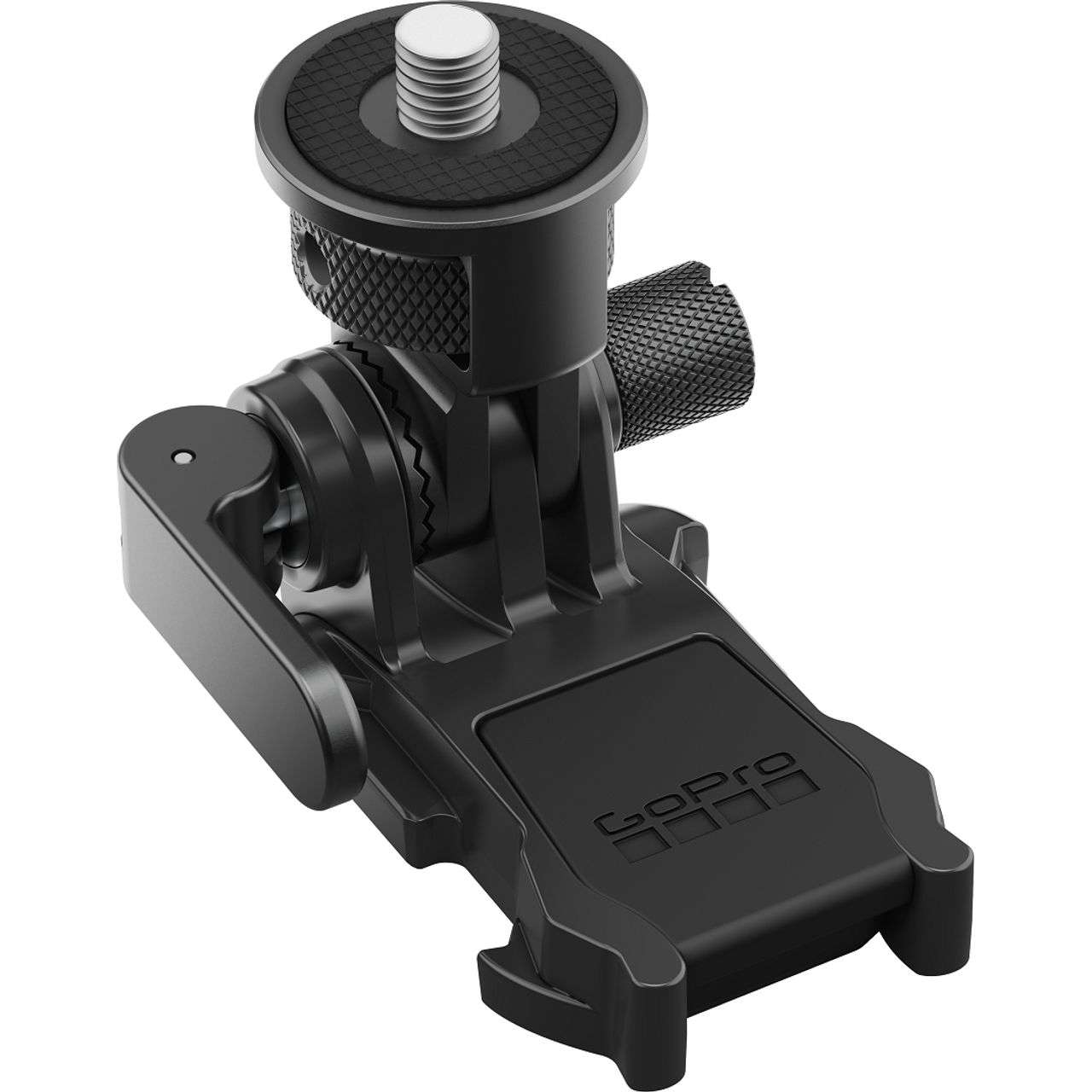 GOPRO-ABTQR-001-Hebilla GoPro de montaje con bloqueo.Conexión de rosca 1/4-20 ajustable.Sistema de dientes entrelazados para sujetar la cámara.Permite configurar distintos ángulos de montaje.Se conecta a hebillas estándar GoPro.Incluye una hebilla de montaje.Garantía: 1 AñoConsultar información del producto