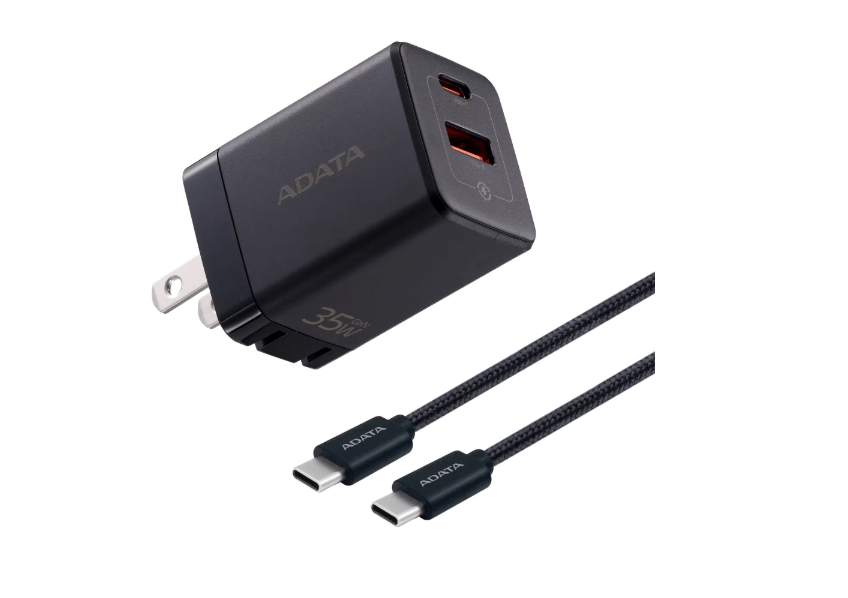Cargador Adata  35W Negro Con CableADATACHU-0352-QCPDBK-CCU2-200