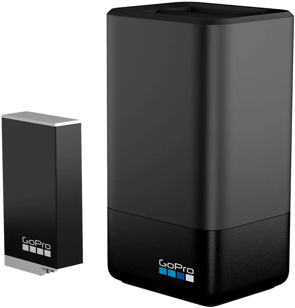 GOPRO-ACDBD-011-<p>Cargador dual GoPro para baterías MAX.<br>Incluye una batería Enduro para MAX de 1.600 mAh.<br>Permite comprobar la carga mediante dos indicadores LED.<br>Alimentación mediante USB.<br>Compatible con baterías estándar y Enduro para MAX.<br>La batería está diseñada para ampliar el rendimiento a bajas temperaturas.<br>El fabricante indica funcionamiento de hasta -10 °C.<br>Verificar la versión de cámara: este kit corresponde a MAX.</p><p><strong>Garantía:</strong> 1 Año</p><p><a href="https://goprocol.co/producto/cargador-de-bateria-dual-y-bateria-enduro-para-la-max/" target="_blank" rel="noopener">Consultar información del producto</a></p> GOPRO-ACDBD-011-Cargador dual GoPro para baterías MAX.Incluye una batería Enduro para MAX de 1.600 mAh.Permite comprobar la carga mediante dos indicadores LED.Alimentación mediante USB.Compatible con baterías estándar y Enduro para MAX.La batería está diseñada para ampliar el rendimiento a bajas temperaturas.El fabricante indica funcionamiento de hasta -10 °C.Verificar la versión de cámara: este kit corresponde a MAX.Garantía: 1 AñoConsultar información del producto