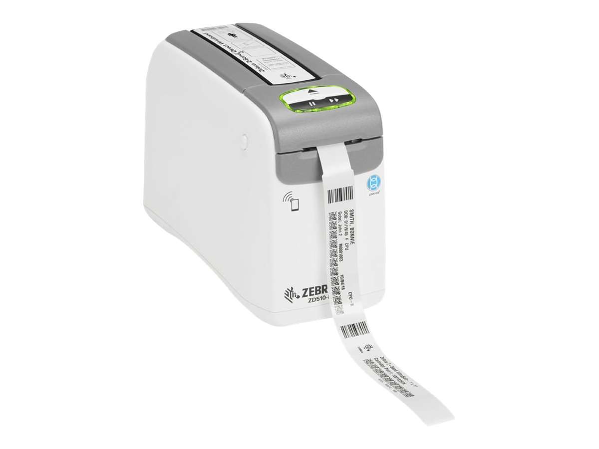 Zebra ZD51013-D01E00FZ Zebra ZD510-HC - Impresora de etiquetas - térmica directa - Rollo (3,02 cm) - 300 ppp - hasta 102 mm/segundo - USB 2.0, LAN, host USB