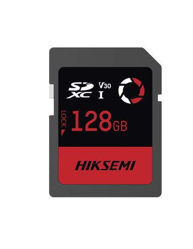U3 y V30 de la familia<br>Compatible con equipos SDXC UHS-I admitidos<br>Comprobar la capacidad y la clase exigidas por la cámara antes de comprar</p><p><strong>Garantía:</strong> 7 Años</p><p><a href="https://www.hiksemitech.com/en/hiksemi/all-products/memory-card/sd/hs-sd-capture.html" target="_blank" rel="noopener">Consultar información del producto</a></p> U3 y V30 de la familiaCompatible con equipos SDXC UHS-I admitidosComprobar la capacidad y la clase exigidas por la cámara antes de comprarGarantía: 7 AñosConsultar información del producto