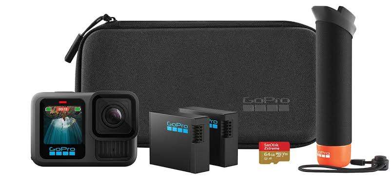 GOPRO-CHDRB-131-MY-<p>Paquete GoPro HERO13 Black Accessory Bundle.<br>Incluye cámara HERO13 Black.<br>Añade empuñadura flotante The Handler.<br>Incluye una batería Enduro adicional.<br>Soporte adhesivo curvo adicional.<br>Tarjeta de memoria de 64 GB según la ficha del distribuidor.<br>Estuche de transporte incluido.<br>Consultar la ficha enlazada para confirmar la presentación vigente.</p><p><strong>Garantía:</strong> 1 Año</p><p><a href="https://goprocol.co/producto/hero13-black-accesory-bundle/" target="_blank" rel="noopener">Consultar información del producto</a></p> GOPRO-CHDRB-131-MY-Paquete GoPro HERO13 Black Accessory Bundle.Incluye cámara HERO13 Black.Añade empuñadura flotante The Handler.Incluye una batería Enduro adicional.Soporte adhesivo curvo adicional.Tarjeta de memoria de 64 GB según la ficha del distribuidor.Estuche de transporte incluido.Consultar la ficha enlazada para confirmar la presentación vigente.Garantía: 1 AñoConsultar información del producto