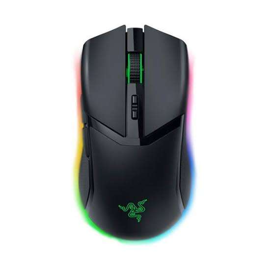Bluetooth o por cable.<br>Iluminación Razer Chroma RGB con once zonas.<br>Peso aproximado de 77 gramos según el fabricante.<br>Switches ópticos Razer de tercera generación.<br>Recarga por USB-C y compatibilidad con accesorios de carga inalámbrica vendidos por separado.<br>Color según la referencia de ATC.</p><p><a href="https://www.razer.com/latam-es/gaming-mice/razer-cobra-pro?srsltid=AfmBOorgbHvVxDpRbtY1DRCnF0US-TFuROVyqBz4xMFLK_LJLDYBls1J" target="_blank" rel="noopener">Consultar información del producto</a></p> Bluetooth o por cable.Iluminación Razer Chroma RGB con once zonas.Peso aproximado de 77 gramos según el fabricante.Switches ópticos Razer de tercera generación.Recarga por USB-C y compatibilidad con accesorios de carga inalámbrica vendidos por separado.Color según la referencia de ATC.Consultar información del producto